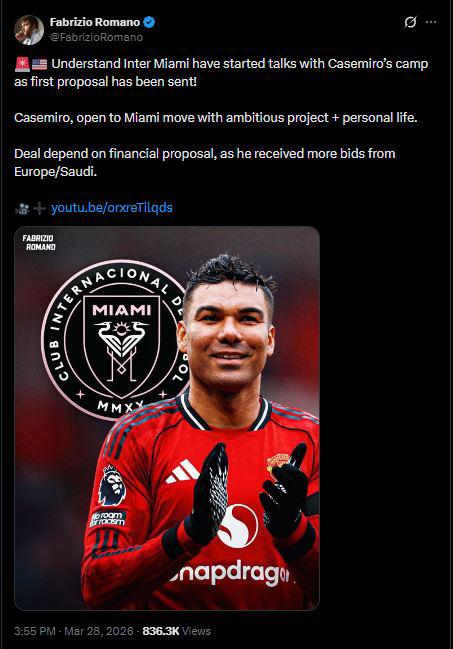 Messi junto a exReal Madrid: Inter Miami lanza oferta y Fabrizio Romano confirma