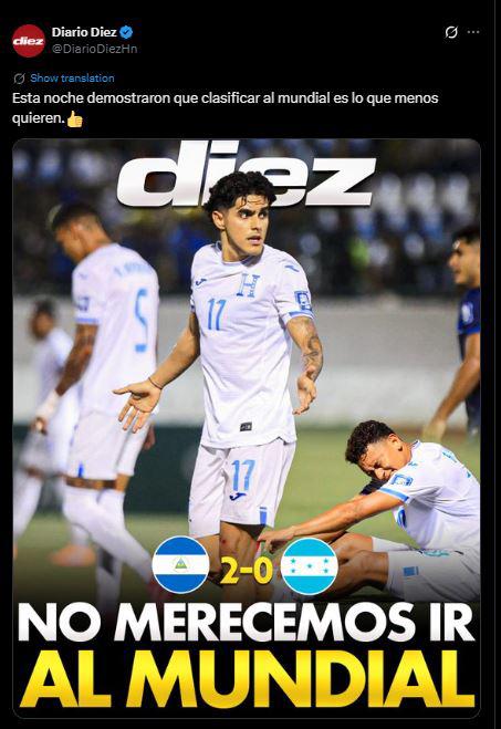 Señalan al culpable tras caída de Honduras vs Nicaragua y famosos reaccionan