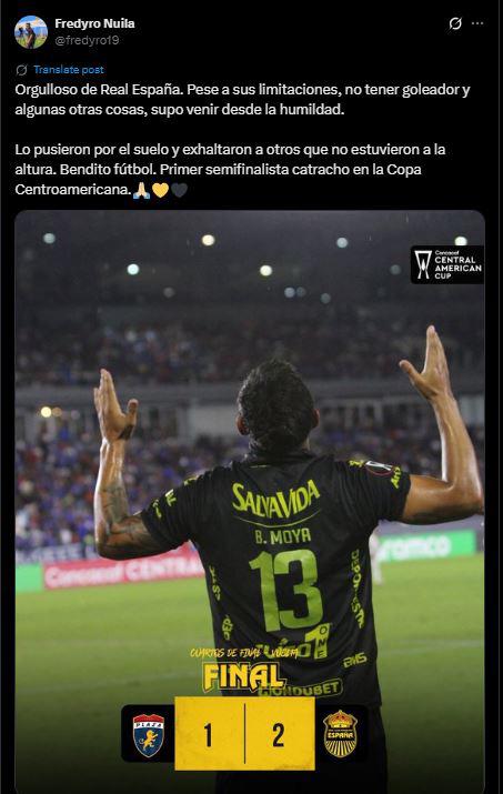 Chepe Bomba se pronunció: Locura por Real España y esposa de jugador sorprende