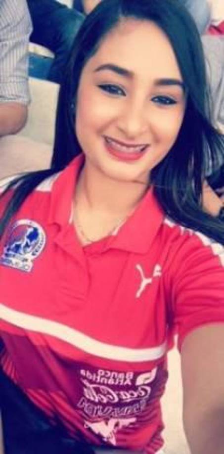 Pamela Hernández: Es la linda pareja sentimental del atacante Diego Reyes del Olimpia.