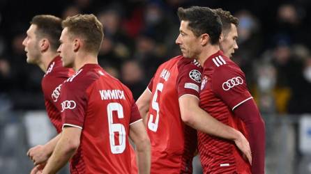 Robert Lewandowski se destapó con tres goles en la Champions League.