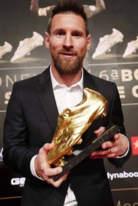 36 goles le valieron a Messi para conquista una nueva Bota de Oro.