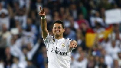 El mexicano celebrando su gol.