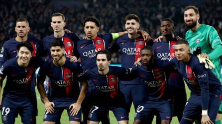 El 11 titular del PSG ante Barcelona en el Parque de los Príncipes.