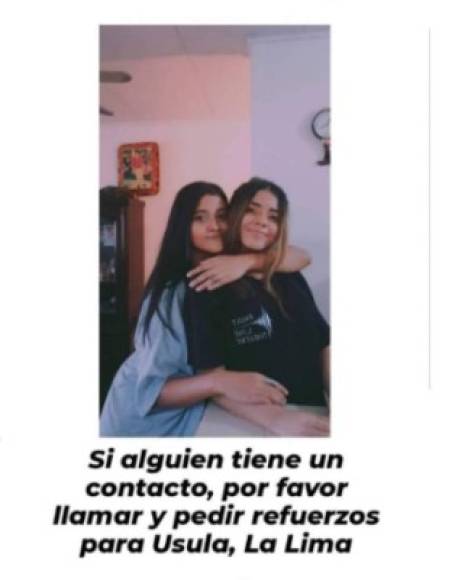 'Ellas son mis primas, están a salvo junto con mi abuelo', confirmó una internautas al publicar esta fotografía de estas jovencitas.