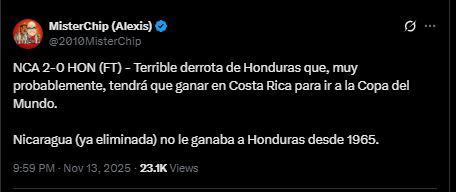 Señalan al culpable tras caída de Honduras vs Nicaragua y famosos reaccionan