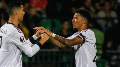 Cristiano Ronaldo y Jadon Sancho han marcado en el Manchester United.