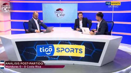 Los periodistas ticos de Tigo Sports dejaron fuertes comentarios sobre la selección hondureña.