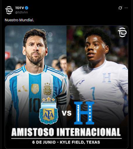 Esto dicen en Argentina por el amistoso vs Honduras; lanzan advertencia