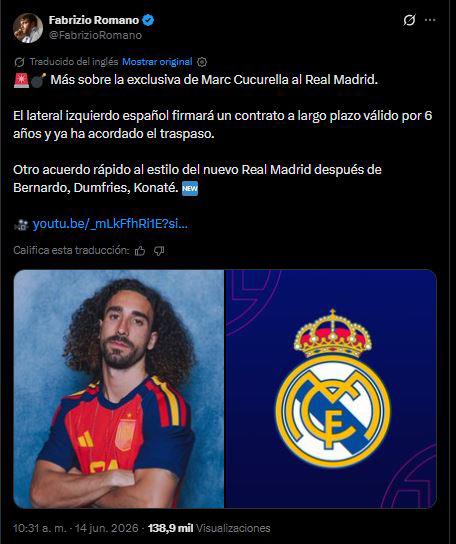 Real Madrid con otro bombazo: ¡Ficha a exjugador del Barcelona!; Ya hay acuerdo