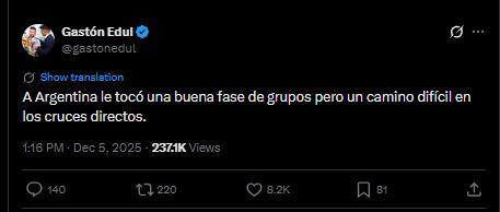 Revuelo por grupo de Argentina, Faitelson da pronóstico y dardo de Chepe Bomba