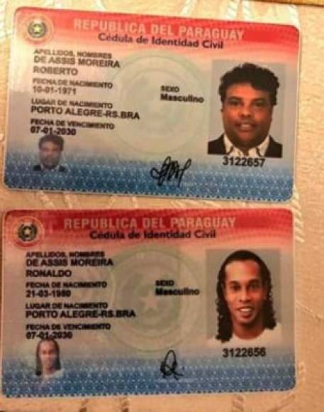 Ronaldinho es investigado por haber ingresado al país con documentación falsa, que le habría sido entregada por el empresario Wilmondes Sousa Lira.