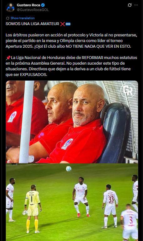 Enfado e indignación por lo que pasó en el Olimpia-Victoria: vergüenza