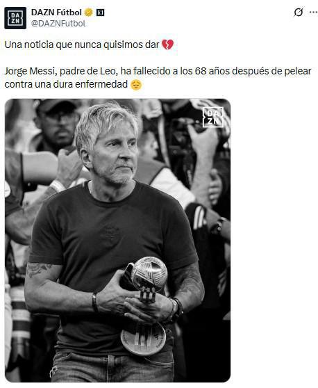 Conmoción tras muerte de Jorge Messi: Barcelona-Real Madrid dejan mensajes a Leo