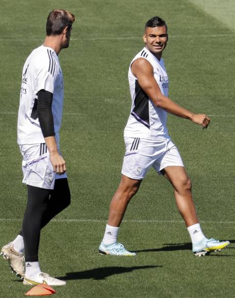 Sonriente y se despidió del vestuario: así fue el último entrenamiento de Casemiro con el Real Madrid