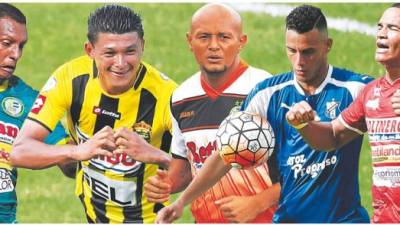 Marlon Peña, Edder Delgado, Sergio Mendoza, Ángel Tejeda y Rony Martínez, los jugadores que no se han perdido ningún minuto en el campeonato.