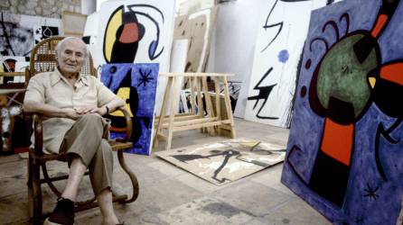 Se analizó la pintura amarillo cadmio usada por Joan Miró. En su estudio Taller Sert en 1978.