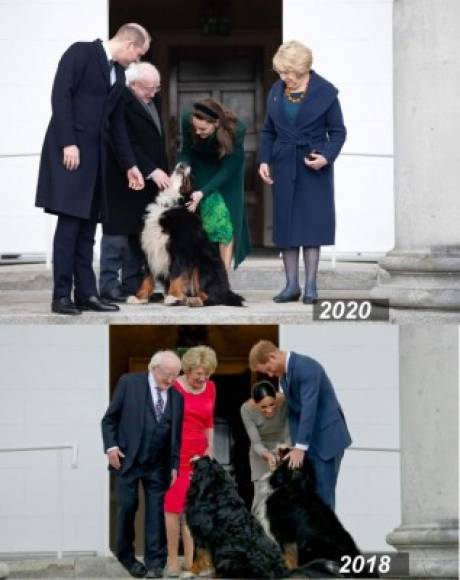 Los Cambridges también disfrutaron de la compañía de la mascota presidencial 'Brod'. Kate y William son reconocidos amantes de los perros y dueños del Cocker Spaniel Inglés llamado Lupo desde 2012. <br/><br/>
