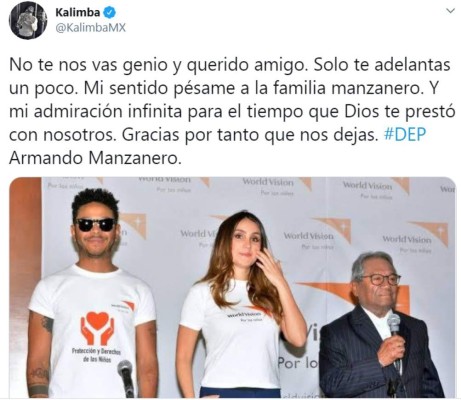 Famosos lloran la muerte del gran maestro Armando Manzanero