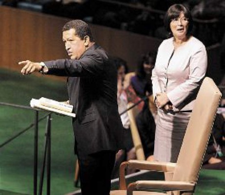 Chávez prosigue su ataque contra Bush en Nueva York