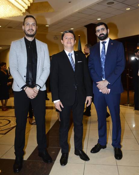 Jeancarlo López, Jairo David y Sebastián Solano