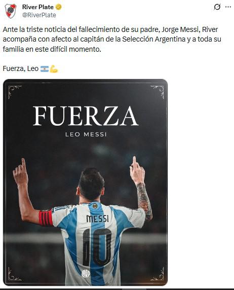Conmoción tras muerte de Jorge Messi: Barcelona-Real Madrid dejan mensajes a Leo