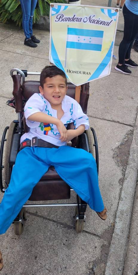 Josua Reyes participó en los desfiles de Nacaome, Valle.