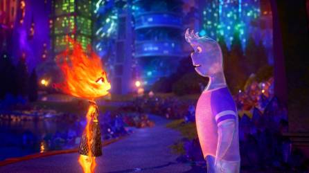 Imagen cedida por Pixar Animation Studios muestra una escena de la película animada Elemental. EFE/Pixar Animation Studios
