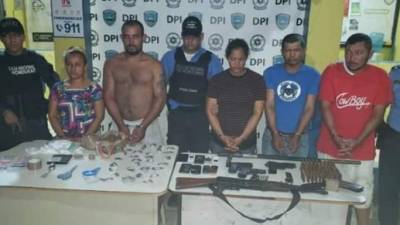 Detenidos en el Caribe de Honduras.