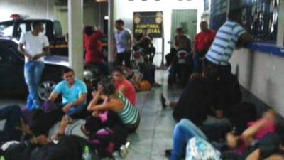 Cubanos detenidos en Guatemala.
