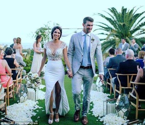 Michael Phelps publica las fotos de su boda