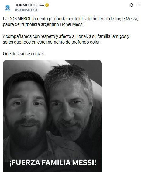 Conmoción tras muerte de Jorge Messi: Barcelona-Real Madrid dejan mensajes a Leo