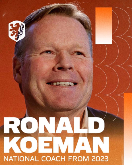 La Federación Neerlandesa de Fútbol anunció que Ronald Koeman, despedido del FC Barcelona el año pasado, volverá a ser entrenador nacional de Países Bajos en 2023 tras el Mundial de Catar, sucediendo a Louis van Gaal.