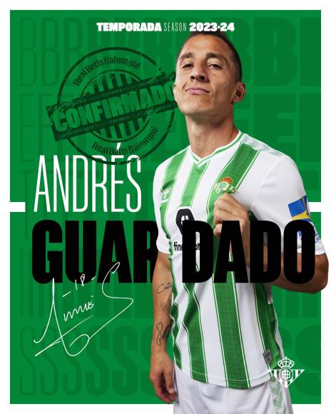 Andrés Guardado seguirá jugando en Europa. El Betis ha hecho oficial la continuidad del jugador mexicano hasta 2024.