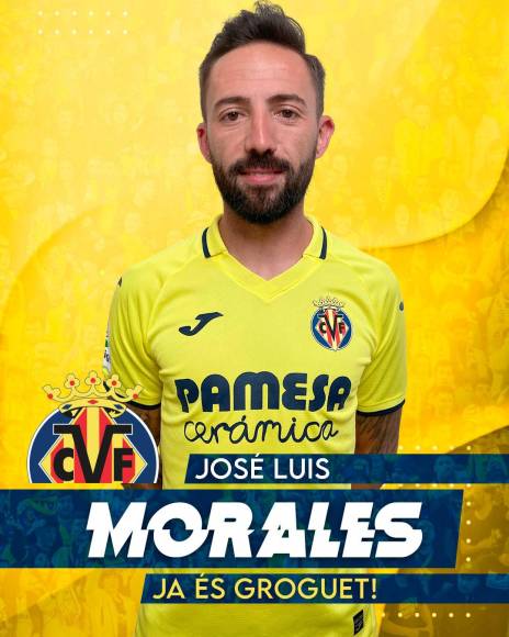 El Villarreal anunció el fichaje del delantero José Luis Morales, procedente del Levante para las dos próximas temporadas.