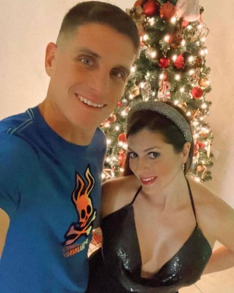 Jonathan Rougier, portero argentino del Motagua, decidió quedarse en Honduras a pasar la Navidad con su esposa Ana Emilia Lencina.