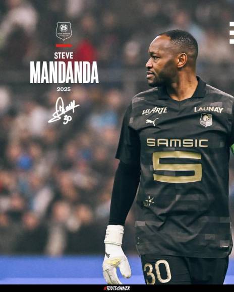 El Stade Rennais ha confirmado la renovación hasta el 2025 del portero Steve Mandanda.