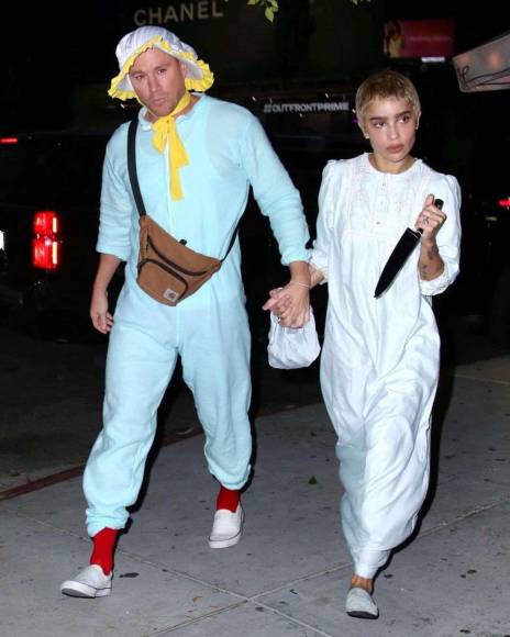- Channing Tatum y Zoe Kravitz: La famosa pareja de actores se sumó con otros famosos invitados a la fiesta de Halloween que organizó la modelo Kendall Jenner.