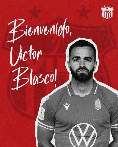 Víctor Blasco, extremo español formado en La Masía (reservas del F.C. Barcelona), fichó por el Vida. Tiene 27 años de edad. 