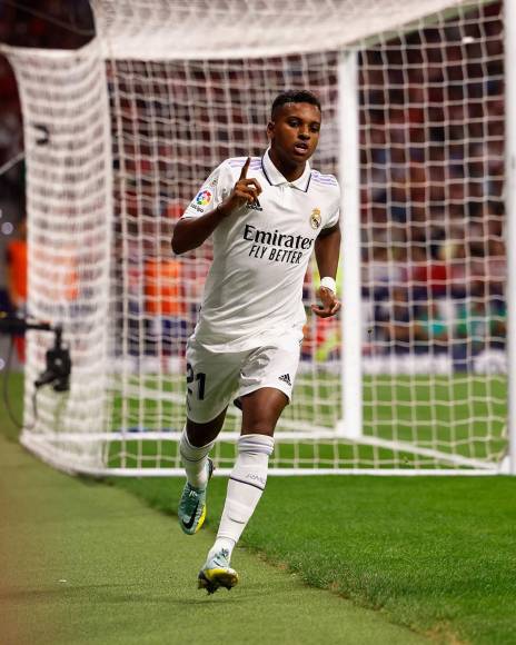 Rodrygo Goes marcó el primer gol del Real Madrid contra el Atlético.