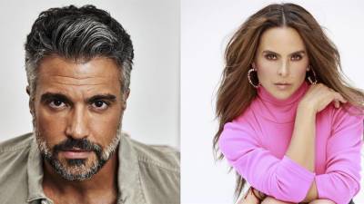 El actor y cantante Jaime Camil y la actriz Kate del Castillo.