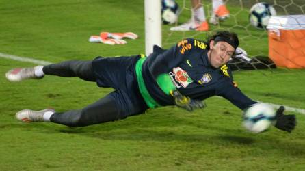 Cássio Ramos milita en el Corinthians y ha formado parte de la selección de Brasil. Foto EFE.