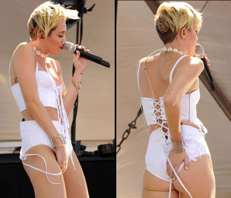 Miley Cyrus llora en concierto tras ruptura con Liam Hemsworth
