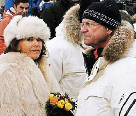 Los reyes de Suecia acuden al Campeonato del Mundo de esquí
