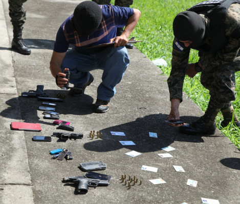 Capturan a supuesta banda de delincuentes en San Pedro Sula