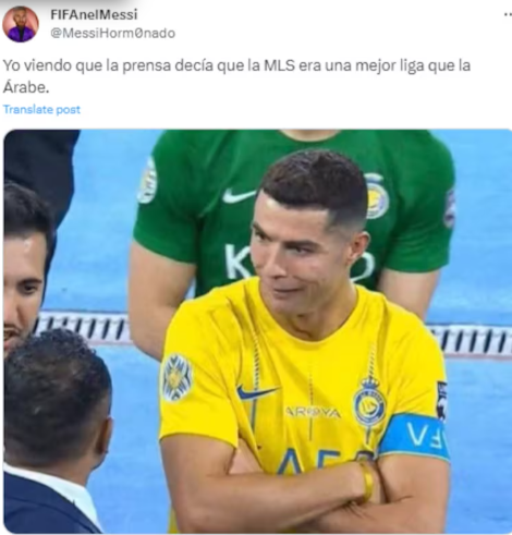 Memes destrozan a Messi e Inter Miami tras paliza del Al Nassr de Cristiano