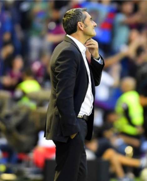 Valverde, incrédulo ante la derrota del Barcelona.