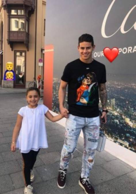 James ya tiene una hija, Salomé, de su relación anterior con Daniela Ospina.