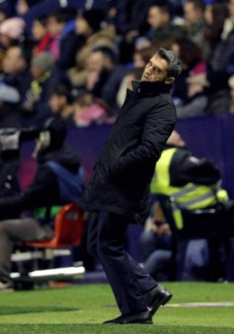 Así fue la reacción de Ernesto Valverde tras el segundo gol del Levante.