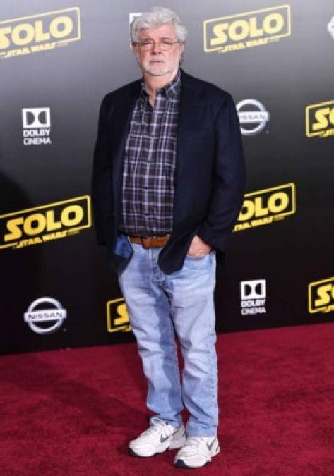 Mandatory Credit: Photo by Rob Latour/BEI/Shutterstock (9667808bi)<br/>George Lucas<br/>'Solo: A Star Wars Story' film premiere, Arrivals, Los Angeles, USA - 10 May 2018